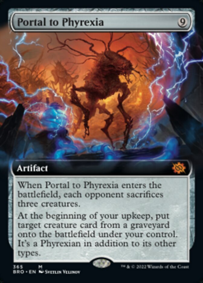 Portal to Phyrexia (Extended Art) [The Brothers' War] Foil