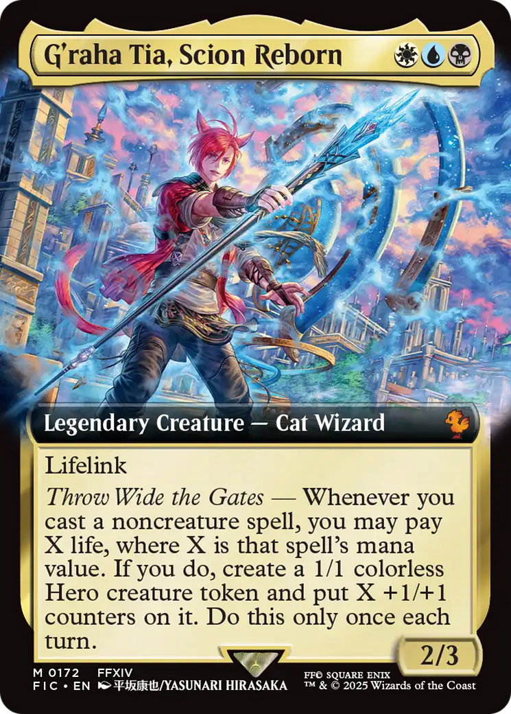 G'raha Tia, Scion Reborn (Extended Art) [FINAL FANTASY Commander] Foil
