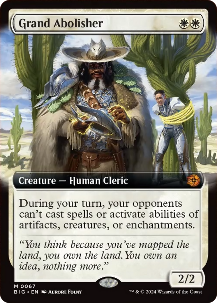 Grand Abolisher (Extended Art) [Outlaws of Thunder Junction: The Big Score] Foil
