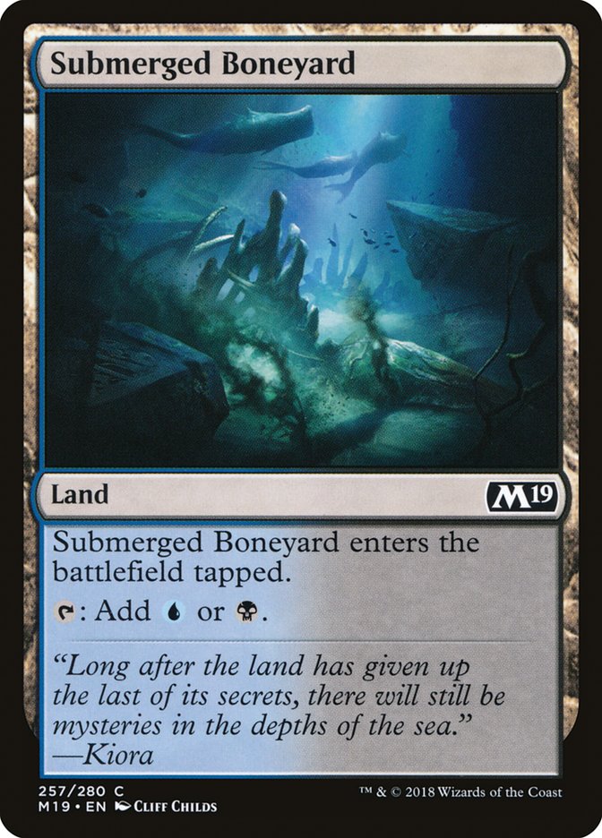 Submerged Boneyard [Core Set 2019] Foil