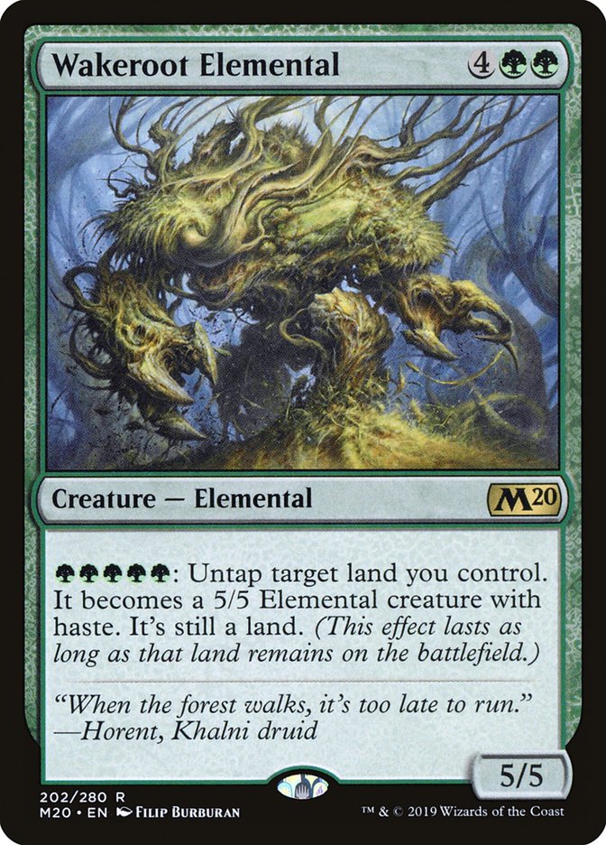 Wakeroot Elemental [Core Set 2020] Foil