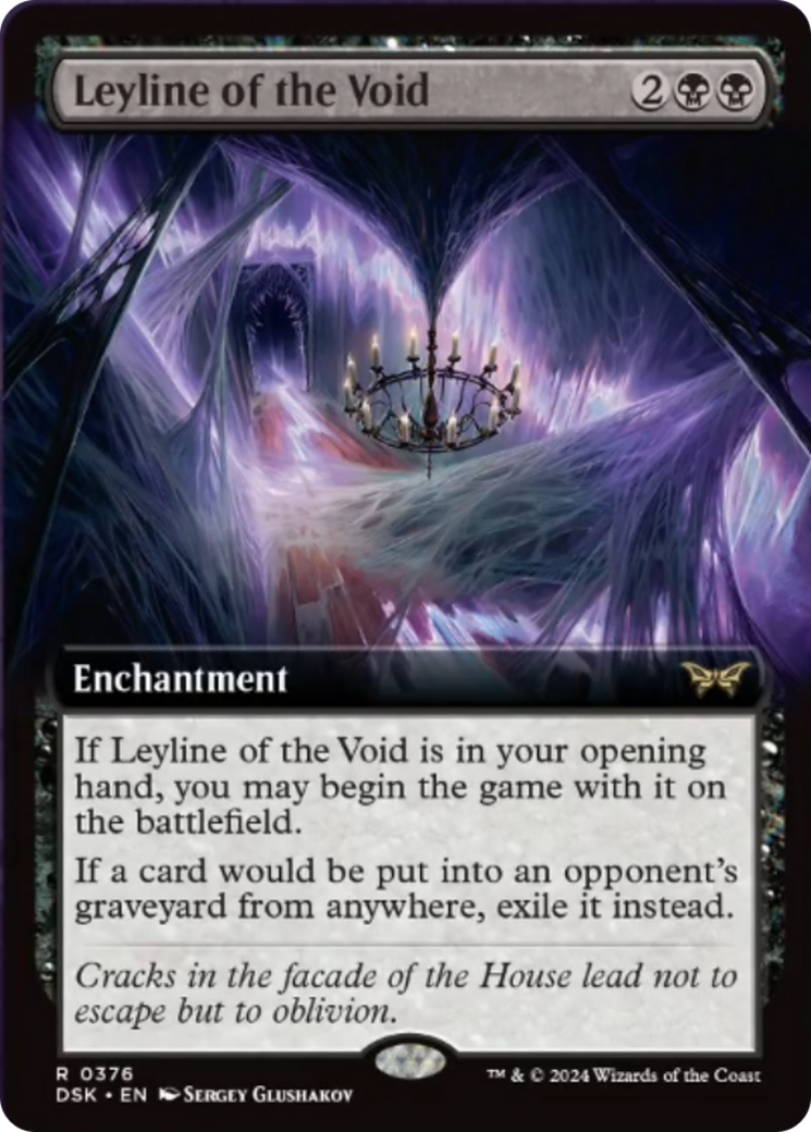 Leyline of the Void (Extended Art) [Duskmourn: House of Horror] Foil