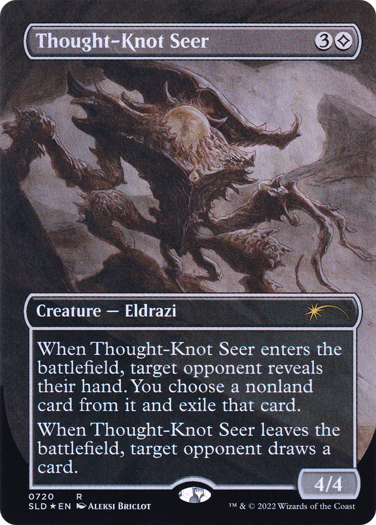 Thought-Knot Seer (720) (Borderless) [Secret Lair Drop Promos] Foil