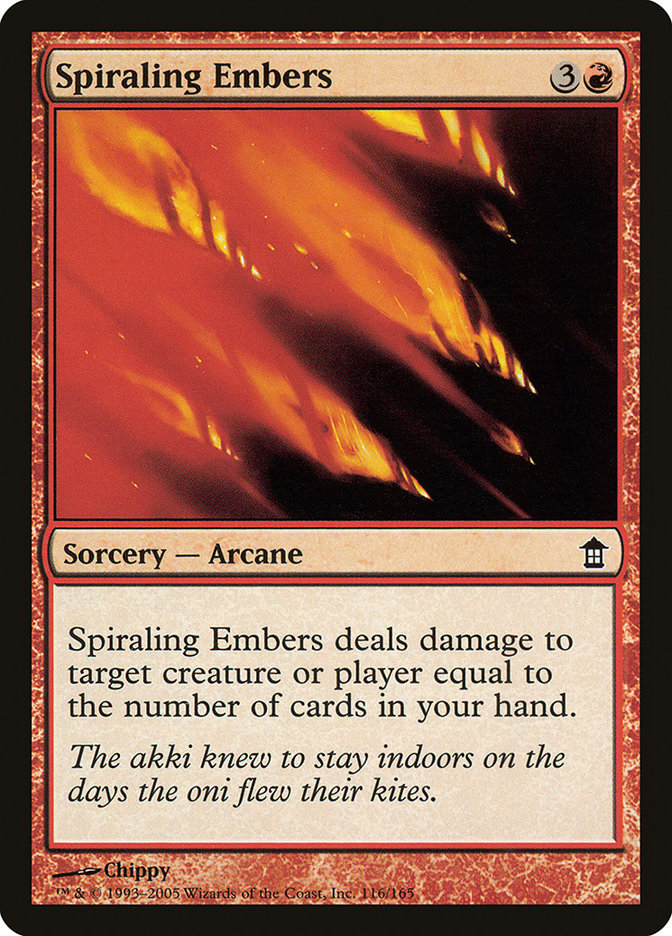 Spiraling Embers [Saviors of Kamigawa] Foil