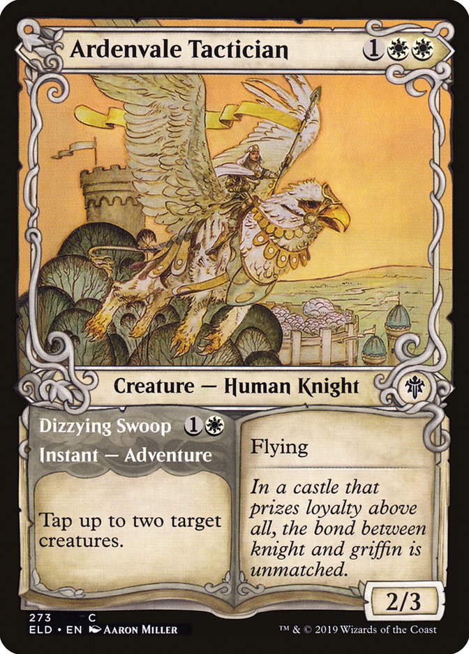 Ardenvale Tactician // Dizzying Swoop (Showcase) [Throne of Eldraine] Foil