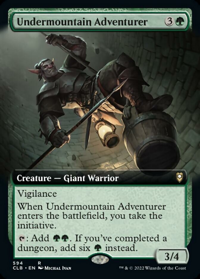 Undermountain Adventurer (Extended Art) [Commander Legends: Battle for Baldur's Gate] Foil