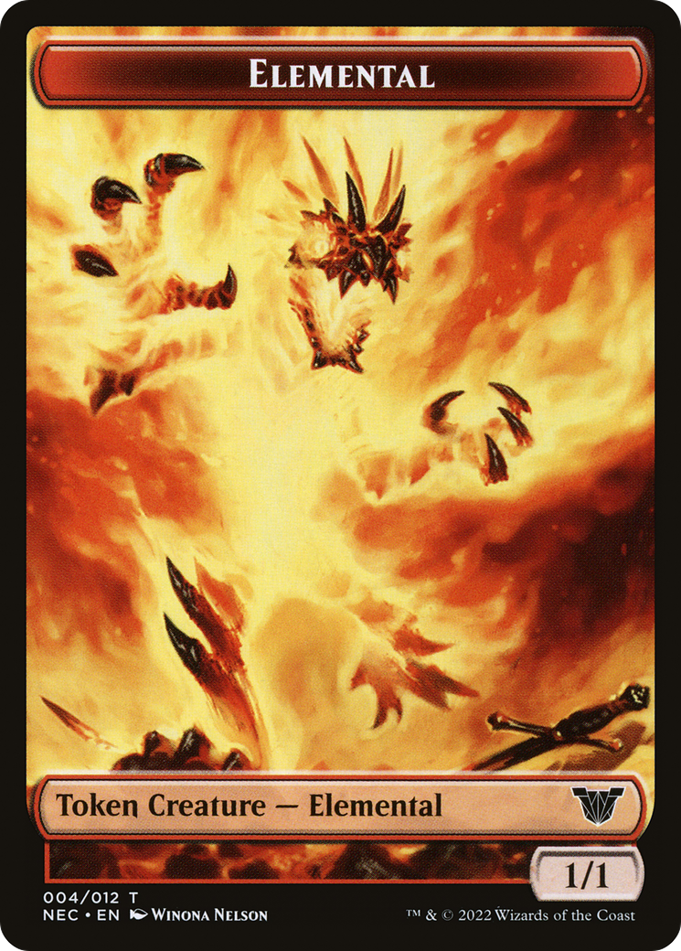 Elemental  [Neon Dynasty Commander Tokens] Foil