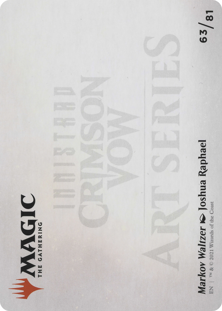 Markov Waltzer // Markov Waltzer  [Crimson Vow Art Series] (Borderless) Foil