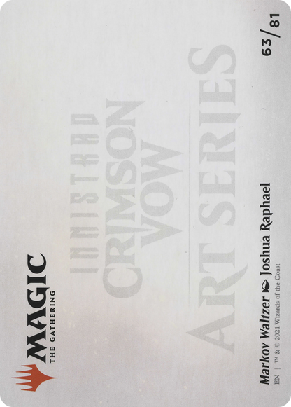 Markov Waltzer // Markov Waltzer  [Crimson Vow Art Series] (Borderless) Foil