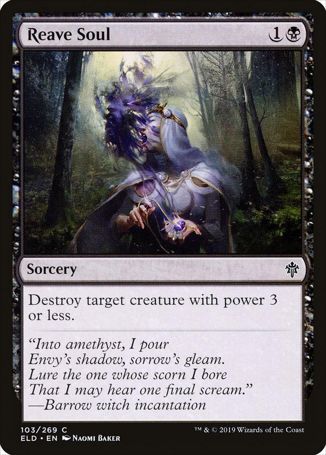 Reave Soul [Throne of Eldraine] Foil