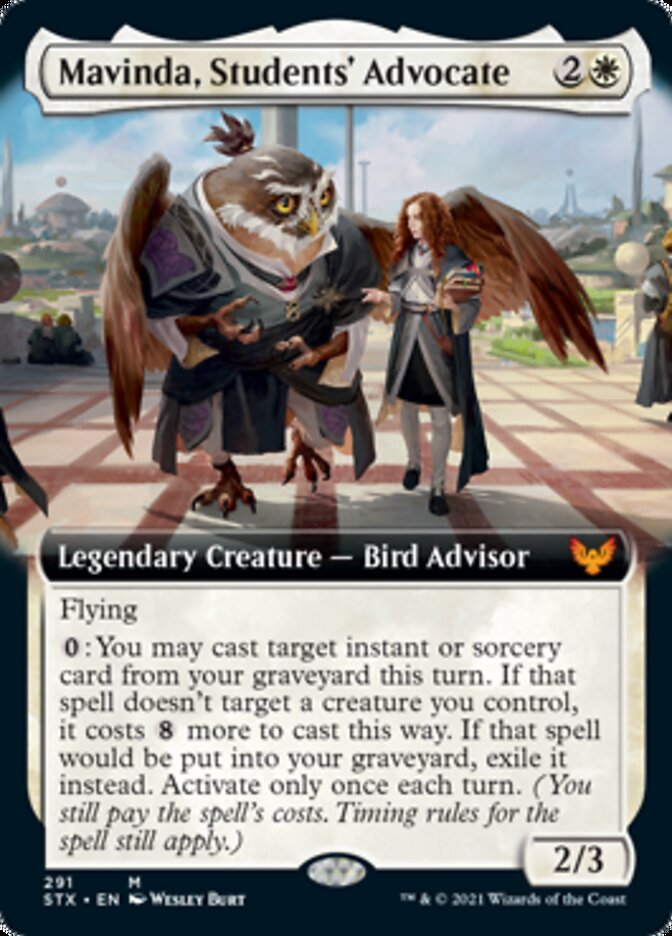 Mavinda, Students' Advocate (Extended Art) [Strixhaven: School of Mages] Foil