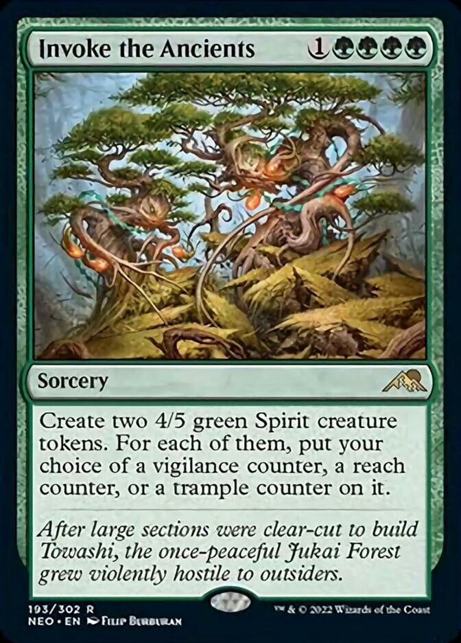 Invoke the Ancients [Kamigawa: Neon Dynasty] Foil
