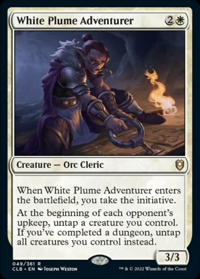 White Plume Adventurer [Commander Legends: Battle for Baldur's Gate] Foil