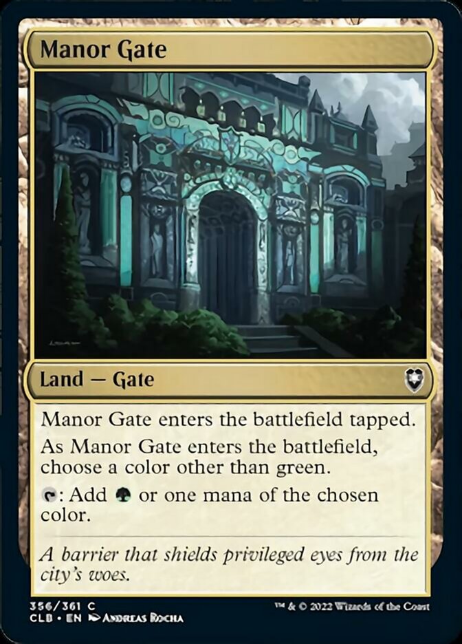 Manor Gate [Commander Legends: Battle for Baldur's Gate] Foil