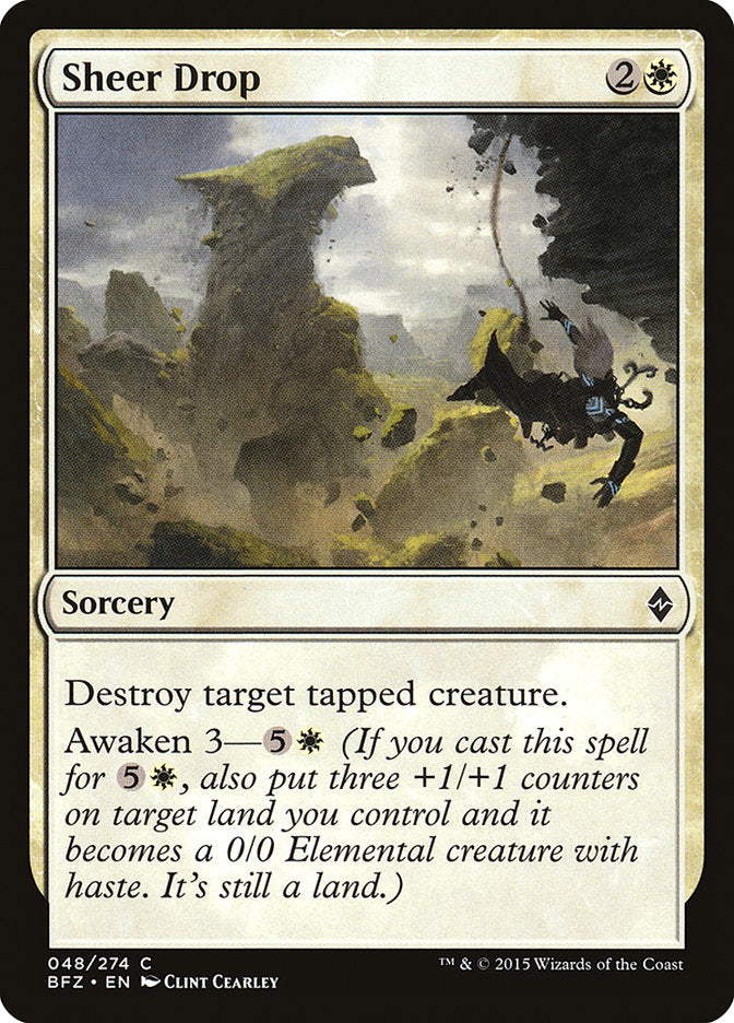Sheer Drop [Battle for Zendikar] Foil