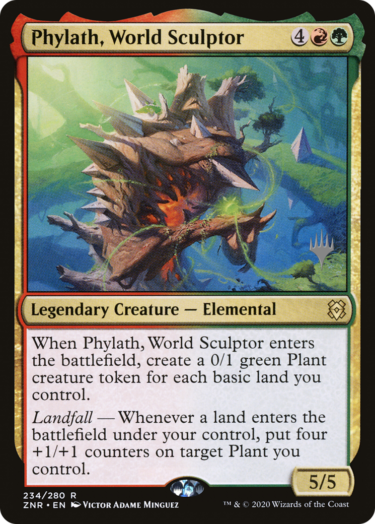Phylath, World Sculptor (Promo Pack) [Zendikar Rising Promos] Foil