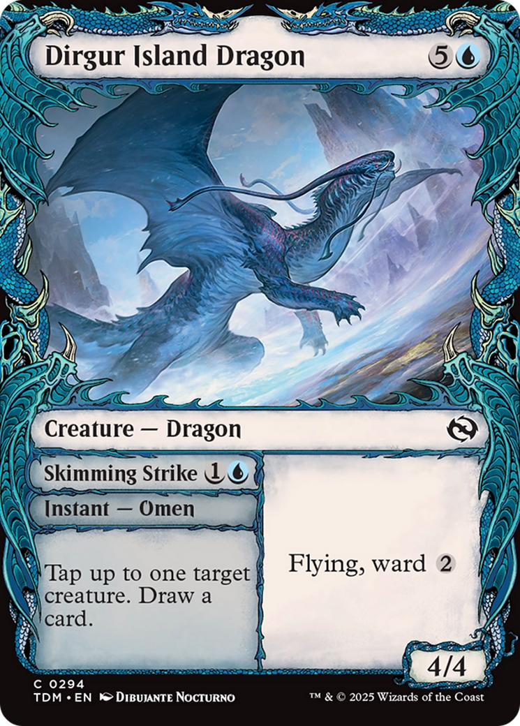 Dirgur Island Dragon (Showcase) [Tarkir: Dragonstorm] Foil
