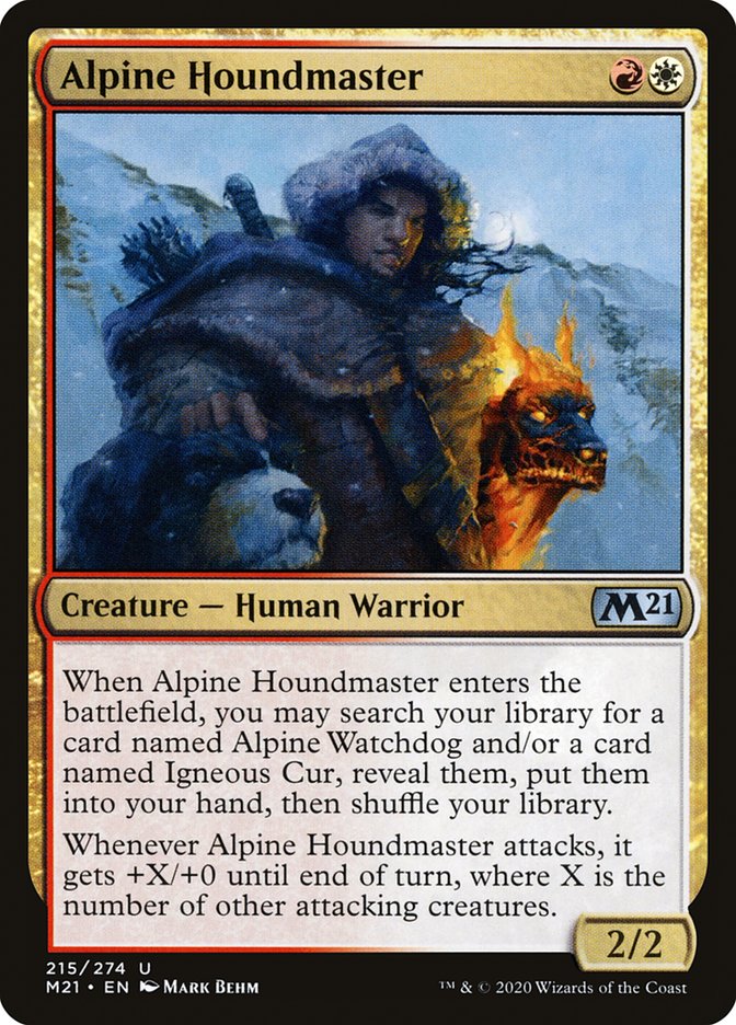 Alpine Houndmaster [Core Set 2021] Foil