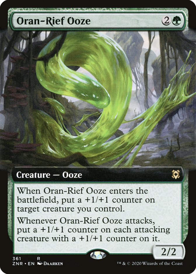 Oran-Rief Ooze (Extended Art) [Zendikar Rising] Foil