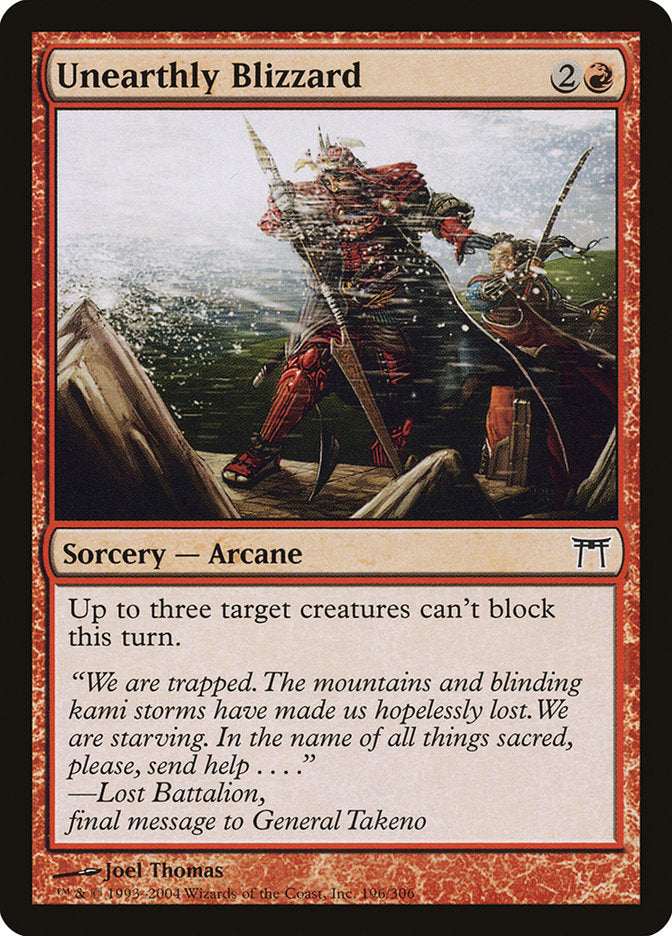 Unearthly Blizzard [Champions of Kamigawa] Foil