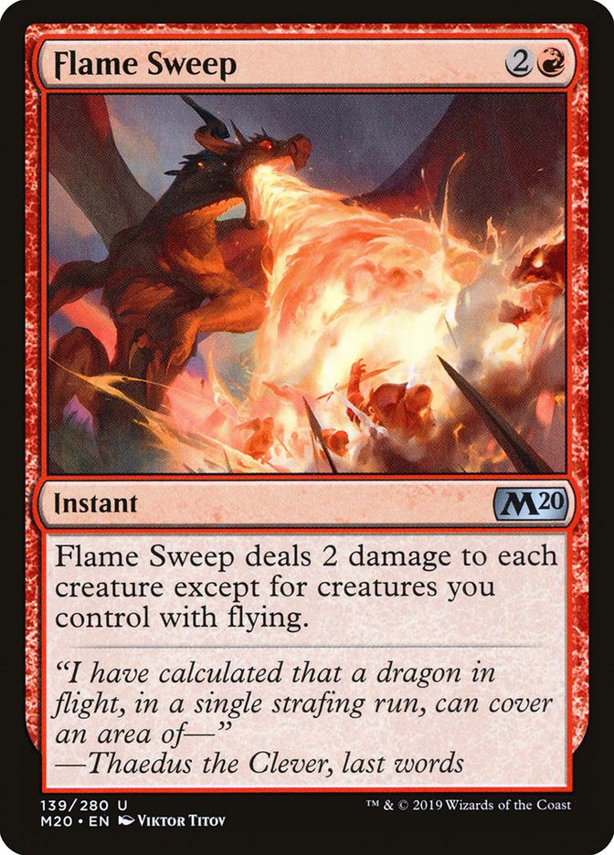 Flame Sweep [Core Set 2020] Foil
