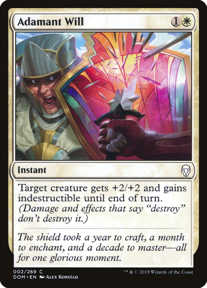 Adamant Will [Dominaria] Foil