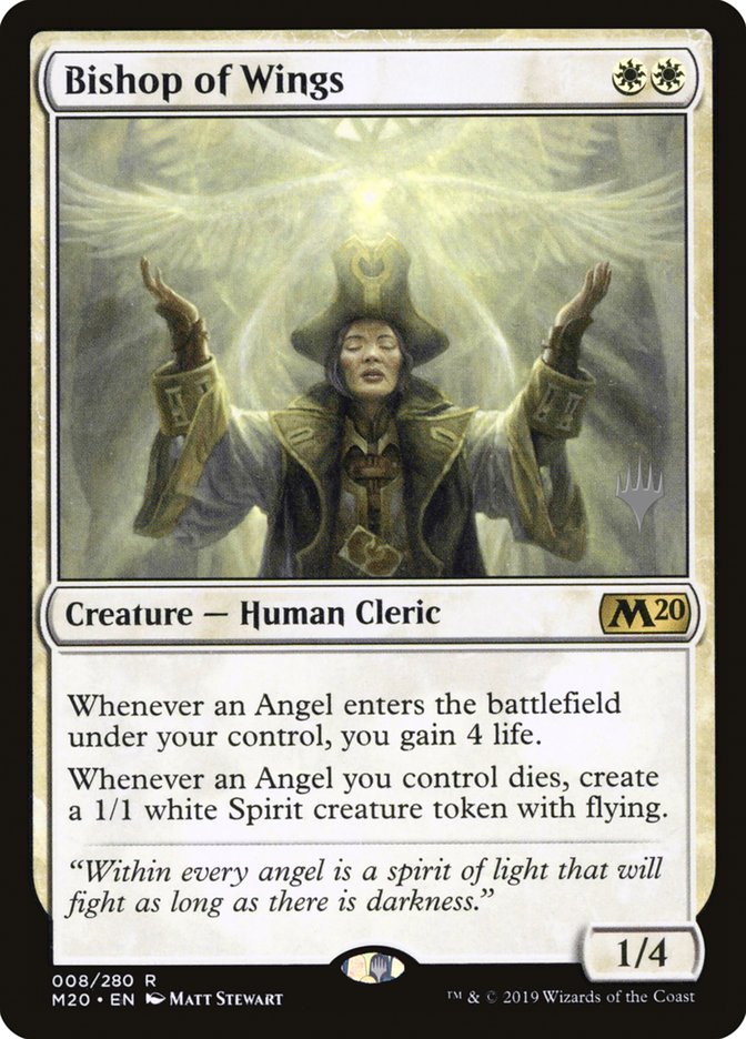 Bishop of Wings (Promo Pack) [Core Set 2020 Promos] Foil