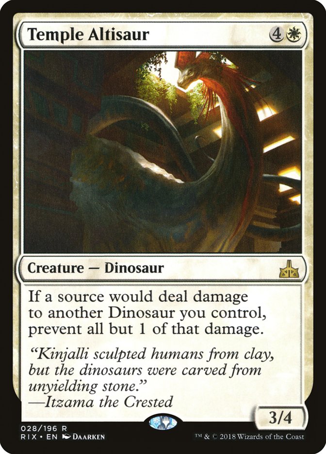 Temple Altisaur [Rivals of Ixalan] Foil