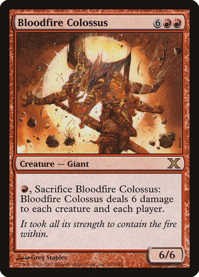 Bloodfire Colossus [Tenth Edition] Foil