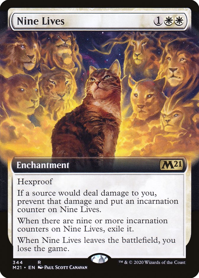 Nine Lives (Extended Art) [Core Set 2021] Foil