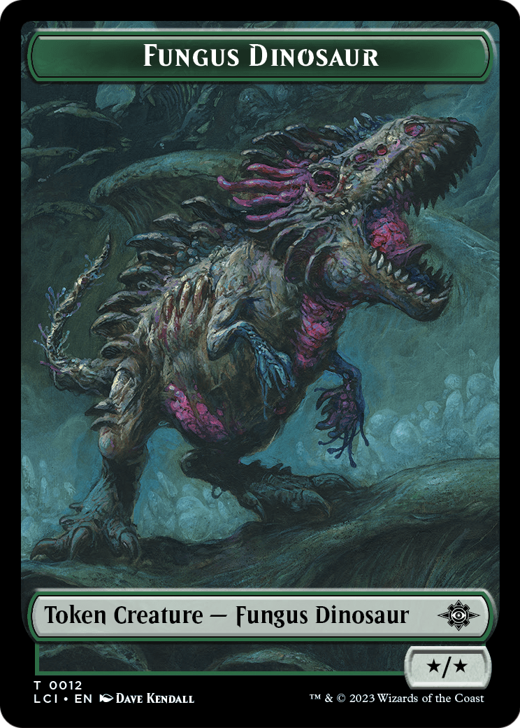 Fungus Dinosaur  [The Lost Caverns of Ixalan Tokens] Foil