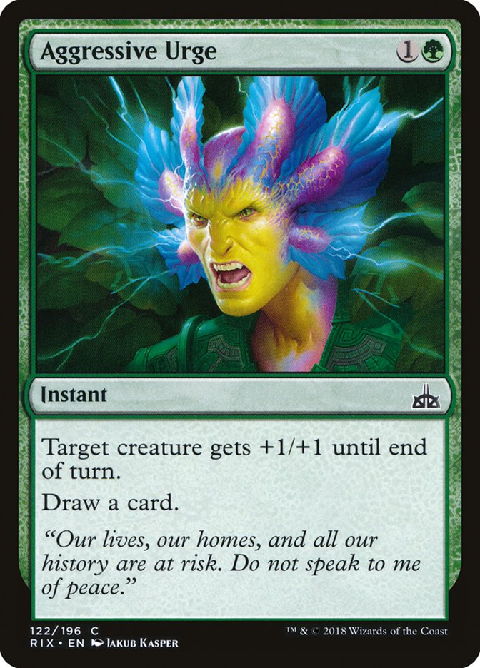 Aggressive Urge [Rivals of Ixalan] Foil