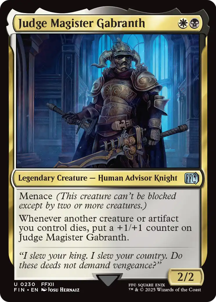 Judge Magister Gabranth [FINAL FANTASY] Foil