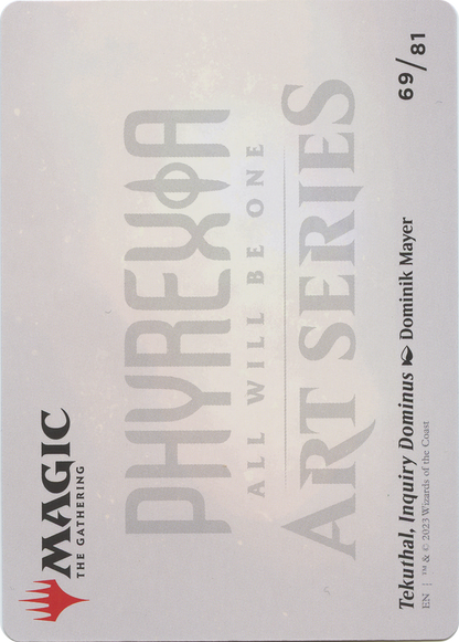Tekuthal, Inquiry Dominus // Tekuthal, Inquiry Dominus  [Phyrexia: All Will Be One Art Series] (Borderless)