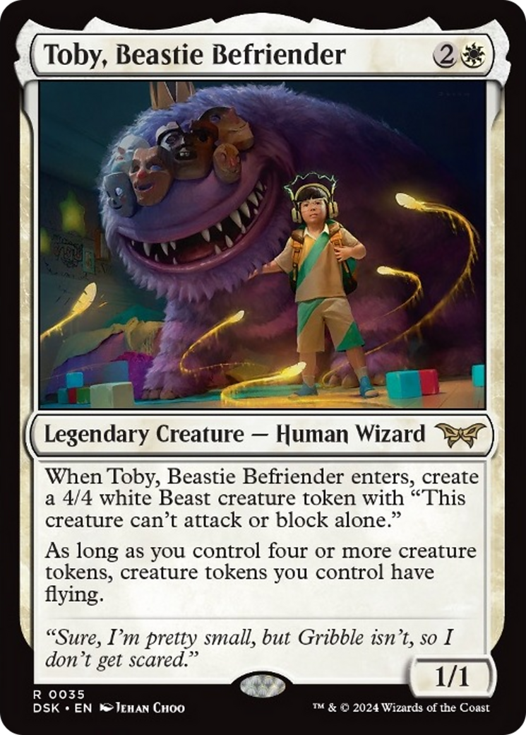 Toby, Beastie Befriender [Duskmourn: House of Horror] Foil