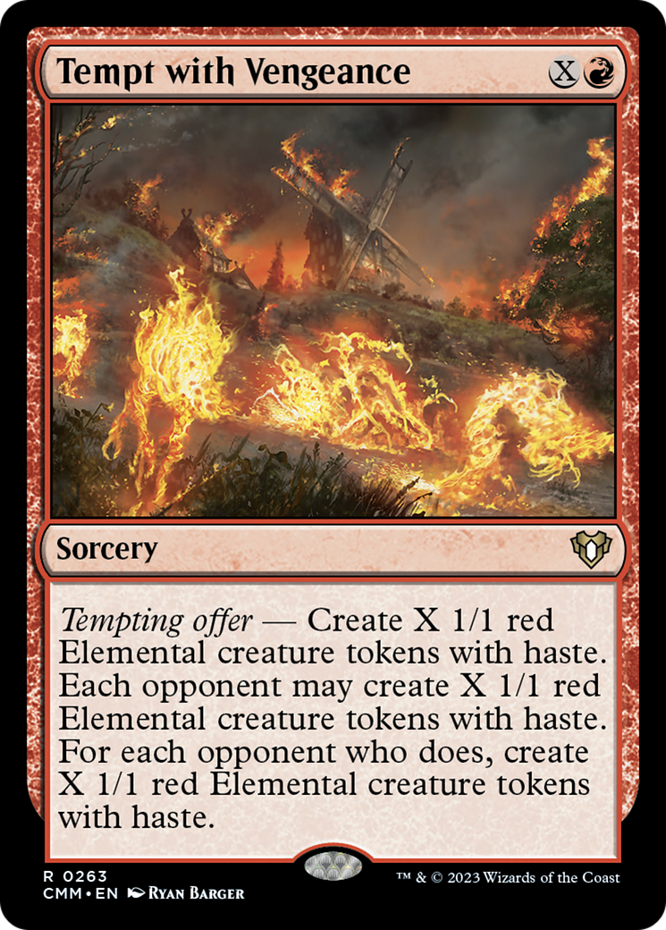 Tempt with Vengeance [Commander Masters] Foil