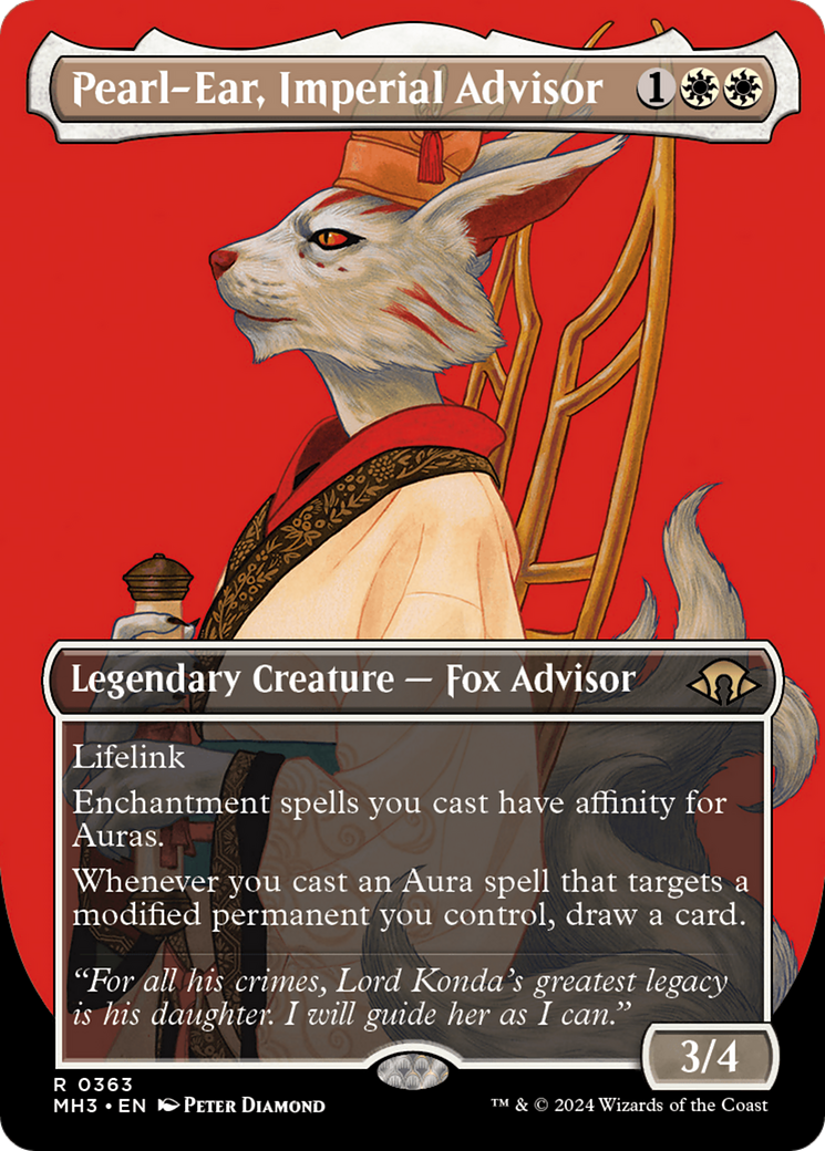 Pearl-Ear, Imperial Advisor (Borderless) [Modern Horizons 3] Foil