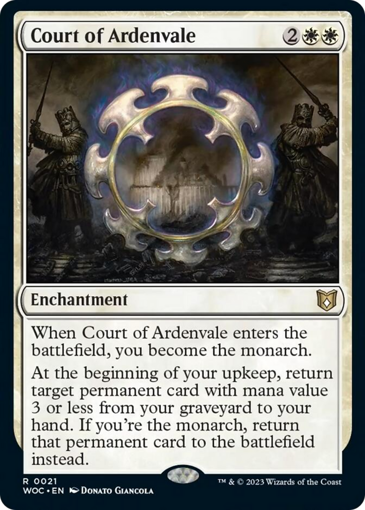 Court of Ardenvale [Wilds of Eldraine Commander] Foil