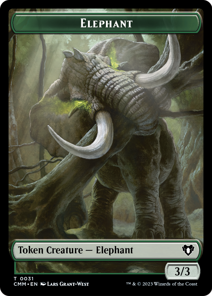 Elephant  [Commander Masters Tokens] Foil