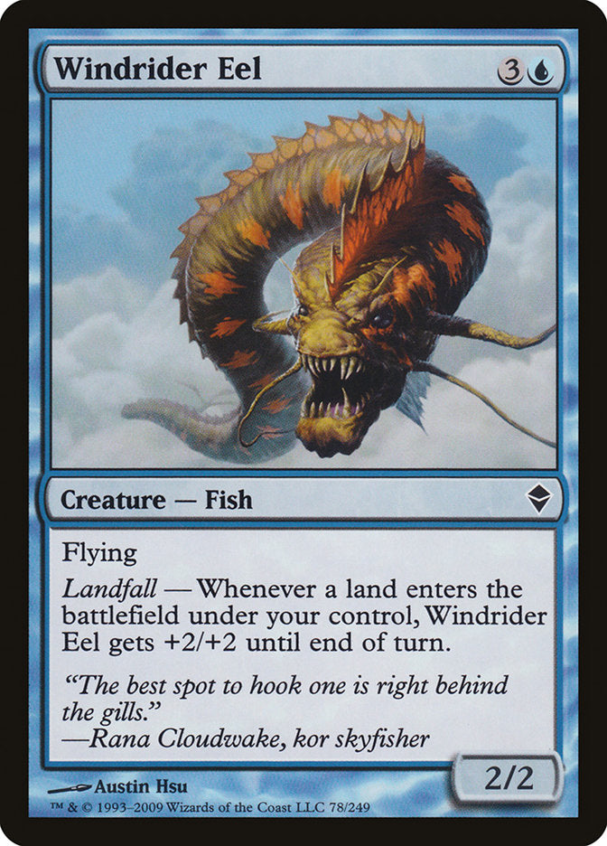 Windrider Eel [Zendikar] Foil