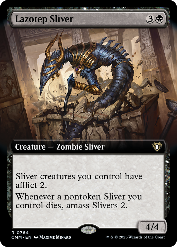 Lazotep Sliver (Extended Art) [Commander Masters] Foil