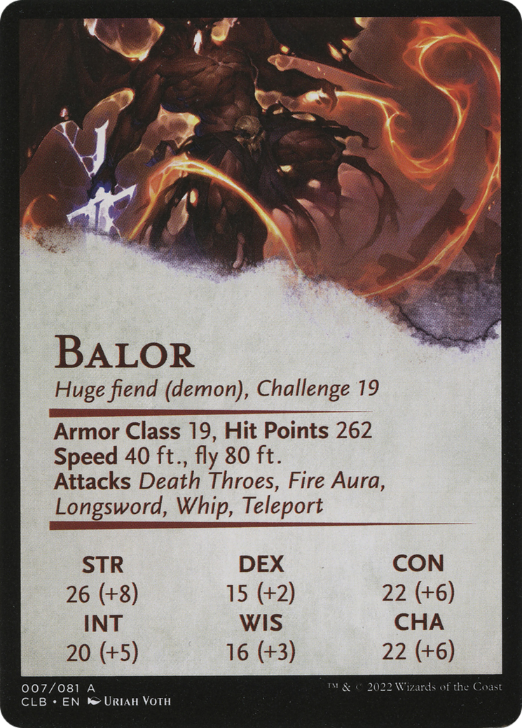 Balor // Balor  [Battle for Baldur's Gate Art Series] (Borderless)