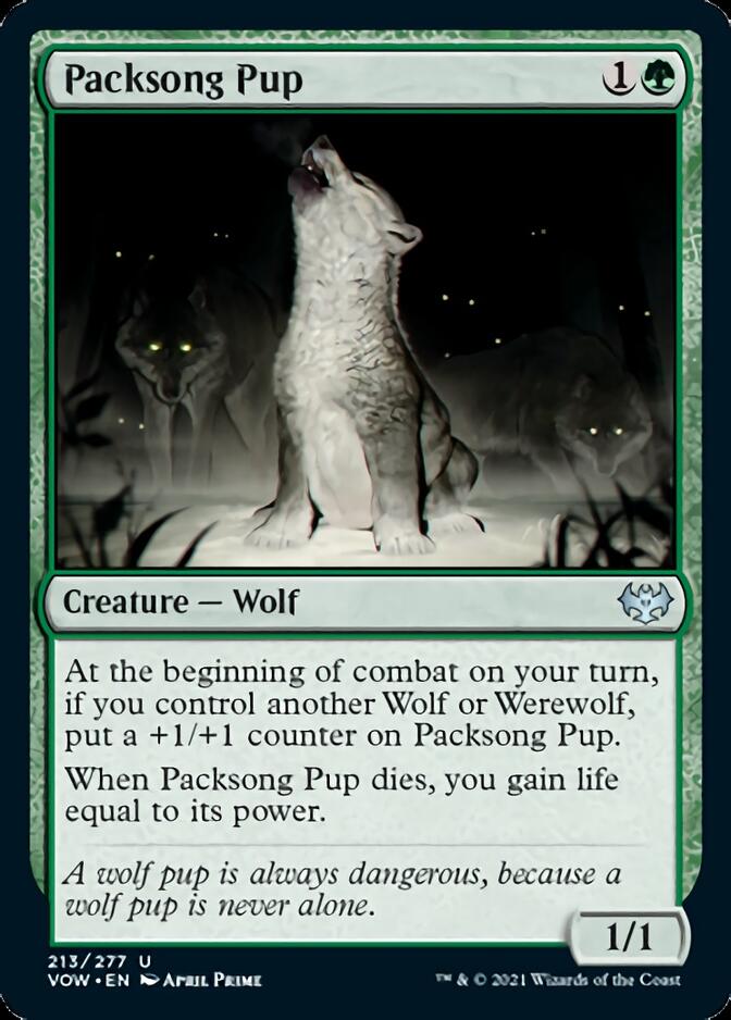 Packsong Pup [Innistrad: Crimson Vow] Foil