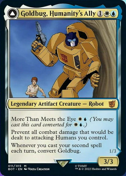 Goldbug, Humanity's Ally // Goldbug, Scrappy Scout [Transformers] Foil