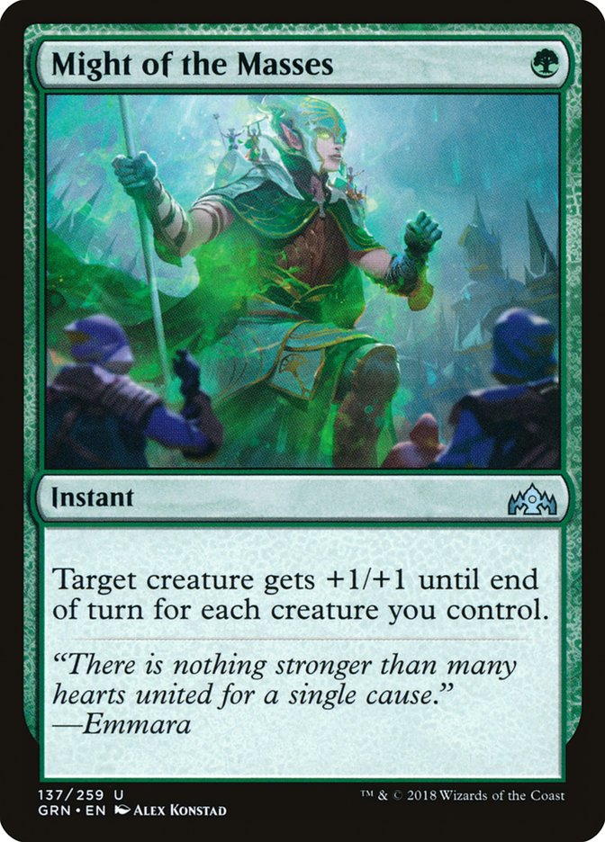 Might of the Masses [Guilds of Ravnica] Foil