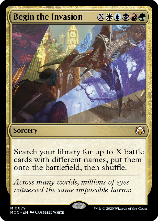 Begin the Invasion [March of the Machine Commander] Foil