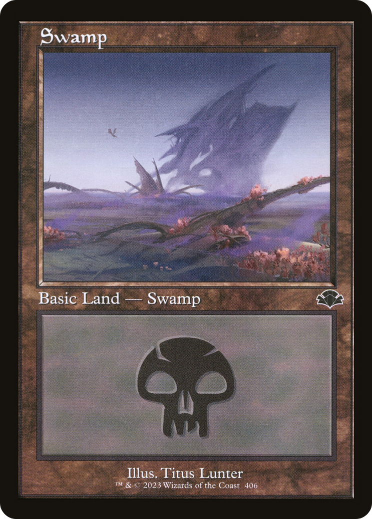 Swamp (406) (Retro) [Dominaria Remastered] Foil