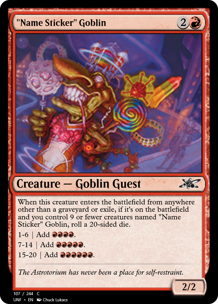 "Name Sticker" Goblin  [Unfinity]