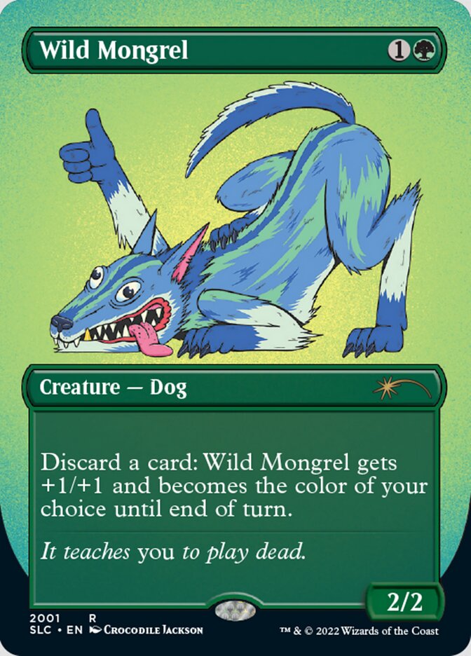 Wild Mongrel (Borderless) [Secret Lair 30th Anniversary Countdown Kit] Foil