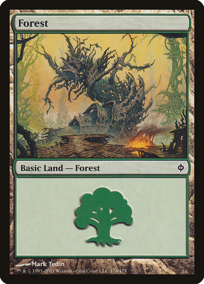 Forest (174) [New Phyrexia] Foil
